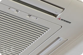 Split airconditioner met ontvochtiger